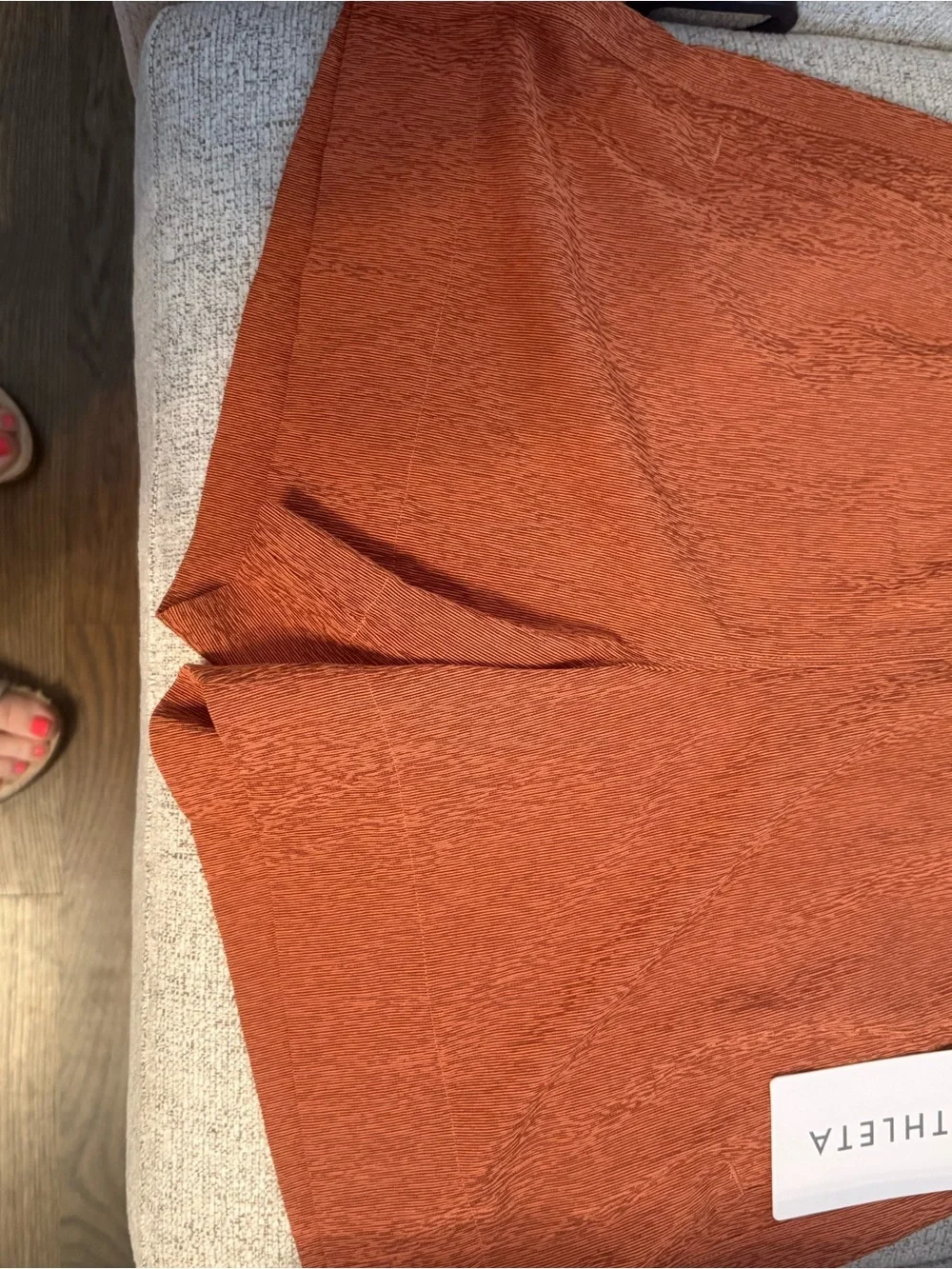 Athleta NWT Rust Textured shorts